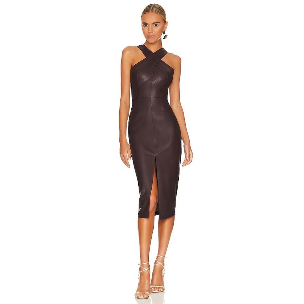 SAYLOR Rach Midi Dress in Plum